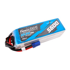 Gens Ace 5600mAh 6S 80C 22.2V G-Tech Lipo Battery Pack With EC5 Plug