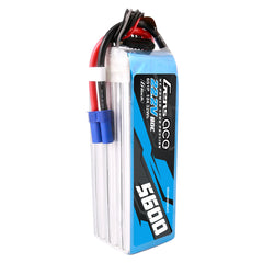 Gens Ace 5600mAh 6S 80C 22.2V G-Tech Lipo Battery Pack With EC5 Plug