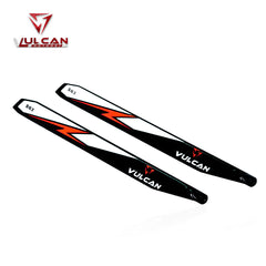VULCAN ROTORS Precision Main Rotor Blades 563mm (ORANGE)