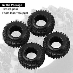 INJORA Cling On 1.3" Tires (4) (70*26mm) - HeliDirect