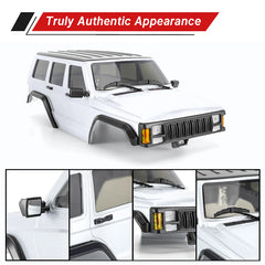 INJORA ABS Cherokee Body With Bumpers For 155mm 1/18 TRX4M Bronco Defender - PEARL WHITE