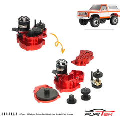 FURITEK STELLAR TRANSMISSION WITH MICRO KOMODO BRUSHLESS SETUP FOR FCX24 - HeliDirect