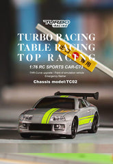 Turbo Racing 1:76 C73 Sports RC Car Limited Edition RTR - Grey