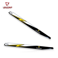 VULCAN ROTORS Precision Main Rotor Blades 742mm (YELLOW)