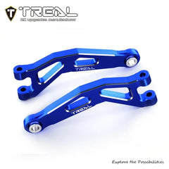 TREAL Aluminum 7075 CNC Machined Front Upper Arms Set Suspension A-Arm Upgrades for Arrma 1/18 GRANITE GROM - BLUE