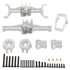 MEUS RACING Aluminum Front Rear Axle Housing for 1/18 TRX4M TRX-4M Bronco Defender RC Crawler Upgrade Parts - SILVER - HeliDirect