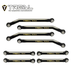 TREAL Brass High Clearance Links (8P) Upgrades Compatible with Axial 1/24 AX24 XC-1 - HeliDirect