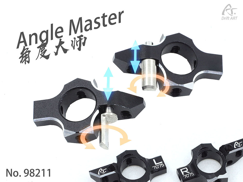 Drift ART Angle Master Enhanced Edition With Bearings DA3 Steering Knuckles 7075 - HeliDirect