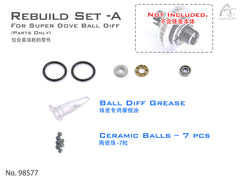 DriftART Super Dove Ball Diff Rebuild Set A (Parts Only) For DA4/DA3