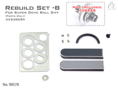 DriftART Super Dove Ball Diff Rebuild Set B (Parts Only) For DA4/DA3