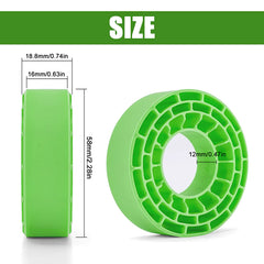 INJORA 4pcs Silicone Rubber Inserts For 62-64mm*24mm 1.0" Tires - GREEN-SOFT - HeliDirect