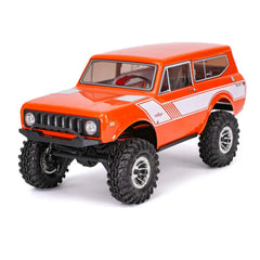 Redcat Scout II - 1/18 Scale Brushed Electric Rock Crawler (Orange) With TORQ MLS-1025 Premium DIRECT-MOUNT Servo ( Free Horn Included)