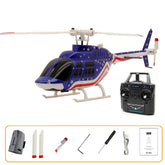 RC ERA A60 Bell-206 110-size Auto Stabilized Helicopter w/ Optical Flow Sensor and Upgraded Transmitter - RTF - Blue/Red