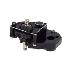 MEUS Racing RC Crawler Aluminum Transmission Gearbox, Assembled Transmission Case Complete Gearbox Upgrade Parts for 1/24 Axial SCX24 Deadbolt 90081 C10 Wrangler (Black) - HeliDirect