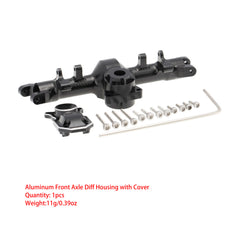 MEUS Racing Front Rear Axle Housing Cover with Back Cover for 1/24 Axial SCX24 90081 RC Car Model Accessories (Front axle + Rear axle) - HeliDirect