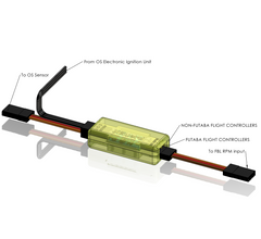 XGuard RPM Sensor for OS Max Gasser Ignition Systems w/ Power Buffer and ESD Protector - HeliDirect