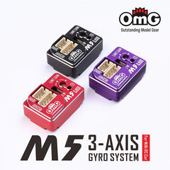 OMG-GYRO-M5 3-AXIS Gyro for 1/27th,1/28th RC Car, MINI-Z & MINI-Q - Black