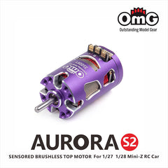 OMG AURORA 3500 KV Series Sensored Brushless Top Motor for 1/24 1/27 (Violet)