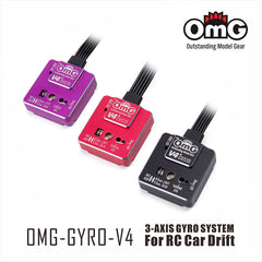 OMG V4 3-AXIS Gyro for Drift car and Touring Drift F1 - Black