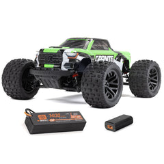 ARRMA 1/18 GRANITE GROM MEGA 380 Brushed 4X4 Monster Truck RTR with Battery & Charger - GREEN - HeliDirect