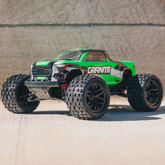ARRMA 1/18 GRANITE GROM MEGA 380 Brushed 4X4 Monster Truck RTR with Battery & Charger - GREEN - HeliDirect