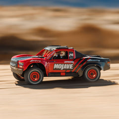 ARRMA MOJAVE GROM MEGA 380 Brushed 4X4 Small Scale Desert Truck RTR with Battery & Charger - Red/Black