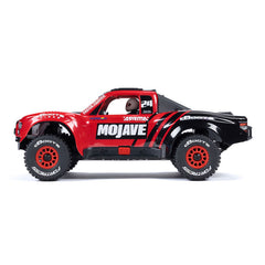 ARRMA MOJAVE GROM MEGA 380 Brushed 4X4 Small Scale Desert Truck RTR with Battery & Charger - Red/Black