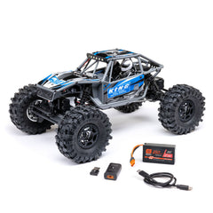 Axial 1/18 UTB18 Capra 4WS 4WD Trail Buggy RTR with Battery & Charger, Blue