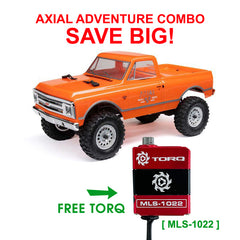 Axial 1/24 SCX24 1967 CHEVROLET C10 4WD BRUSHED TRUCK RTR (ORANGE) With TORQ MLS-1022 High Torque Micro Servo