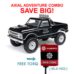 Axial 1/24 SCX24 1967 CHEVROLET C10 4WD BRUSHED TRUCK RTR (BLACK) With TORQ MLS-1022 High Torque Micro Servo
