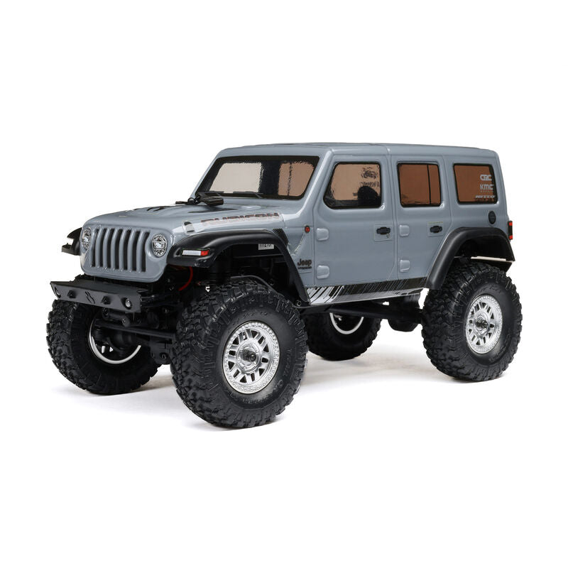 Axial 1/24 SCX24 Jeep Wrangler JLU 4X4 Rock Crawler Brushed RTR - Gray - HeliDirect