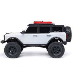 Axial 1/24 SCX24 Ford Bronco 4X4 RTR Brushed Rock Crawler (Battery & Charger Included) - White
