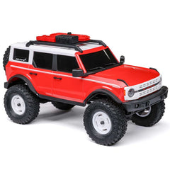 Axial 1/24 SCX24 Ford Bronco 4X4 RTR Brushed Rock Crawler (Battery & Charger Included) - Red