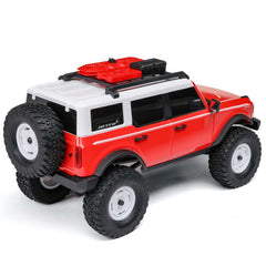 Axial 1/24 SCX24 Ford Bronco 4X4 RTR Brushed Rock Crawler (Battery & Charger Included) - Red