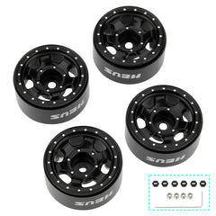 MEUS Racing 0.7-inch Beadlock Wheels Rims Deep-Dish Wheel for 1/30 Axial SCX30 1/32 Redcat Ascent-32
