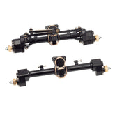 MEUS Racing CVD Hardening RC Crawler Car CNC Brass Front and Rear Portal Axle for Axial SCX24 90081 C10 Jeep Upgrade Parts - HeliDirect