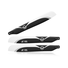 Azure Power 195mm Heli Main Blades (PPA Carbon Fiber, 3-Blades Set)