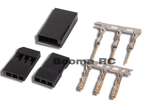 AR Proline Servo Terminal (JR/Futaba) with Safety Clip Gold Plated (5 pack) - HeliDirect