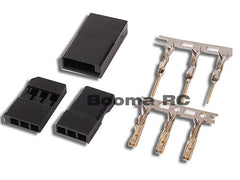 AR Proline Servo Terminal (JR/Futaba) with Safety Clip Gold Plated (5 pack) - HeliDirect