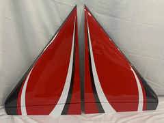 Boomerang J10 Wing set to include hatches, pushrods, control horns and linkages - Red