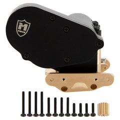 MEUS Racing SCX30 Assembled Transmission with Brass Skid Plate for 1/30 Axial SCX30