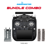 RadioMaster Ultimate Radio Bundle – TX16S MK3 (Black), Nexus-XR Flight Controller (Grey) & RadioMaster 18650 3200mAh 3.7V Battery (2pcs)
