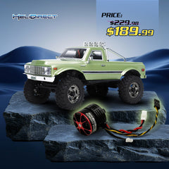 HobbyPlus CR18P EVO 2 Convoy Medium Olive Green With FURITEK MINI KOMODO UNITY 2-in-1 ESC/MOTOR Micro FOC Brushless System