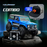 HobbyPlus CR-18P V3 Brushless Rushmore (Metalic Cyan) With TORQ MLS-1024 Premium DIRECT-MOUNT Servo