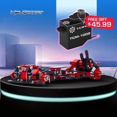 G-Force TT24 1/24 Full CNC Aluminum drift chassis with free TORQ TCM-1002 servo