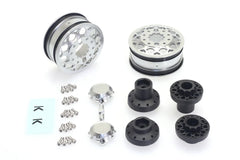 CEN Racing CD0649 KG1 Forged KD006 Blitz Dually Wheel SILVER (30mm width, F or R, 2 wheels, 2/F hubs, 2/R hubs, decals)