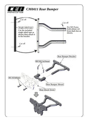 CM0411 Rear Bumper Support For Puma Rally 1 - HeliDirect