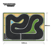 Turbo Racing 1:76 Racing Car track mat - Fast Layout - HeliDirect