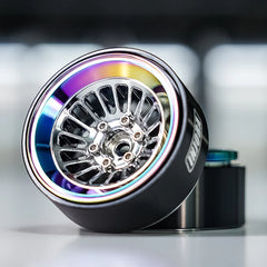 INJORA Turbine 1.3" CNC Aluminium Beadlock Wheels For 1/24 1/18 RC Crawler (W1303) - HeliDirect