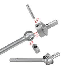 INJORA Stainless Steel Portal Axle ( Front & Rear ) Shafts for 1/18 Redcat Ascent-18